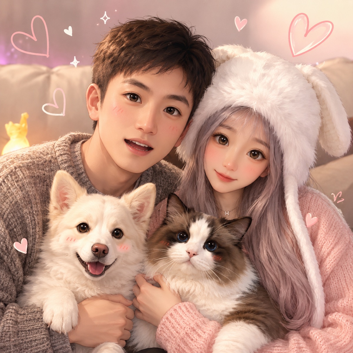 Yuumi 和狗东西的照片